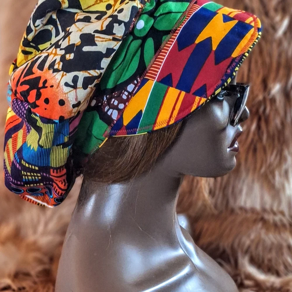 Colorful Patterned Women's Headwrap - Picture 2 of 4